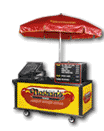 Nathan's Famous Hot Dog Cart